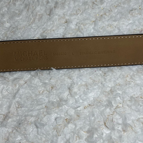 Michael Kors Stylish Black Belt with Gold Buckle - Picture 7 of 12